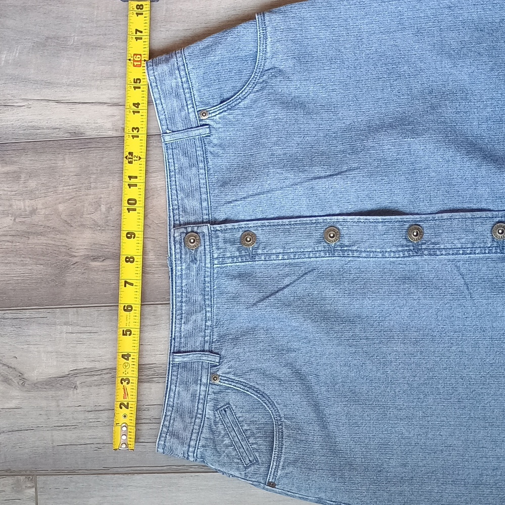 Christopher & Banks Button-Front Denim Skirt Size 12 - Picture 4 of 7